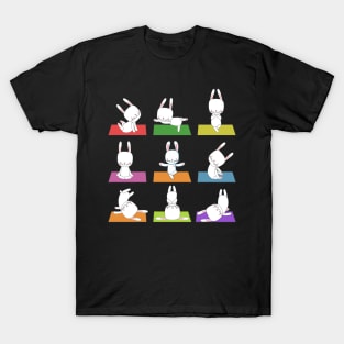 Bunny Yoga Funny Rabbits In Yoga Poses Sports T-Shirt T-Shirt